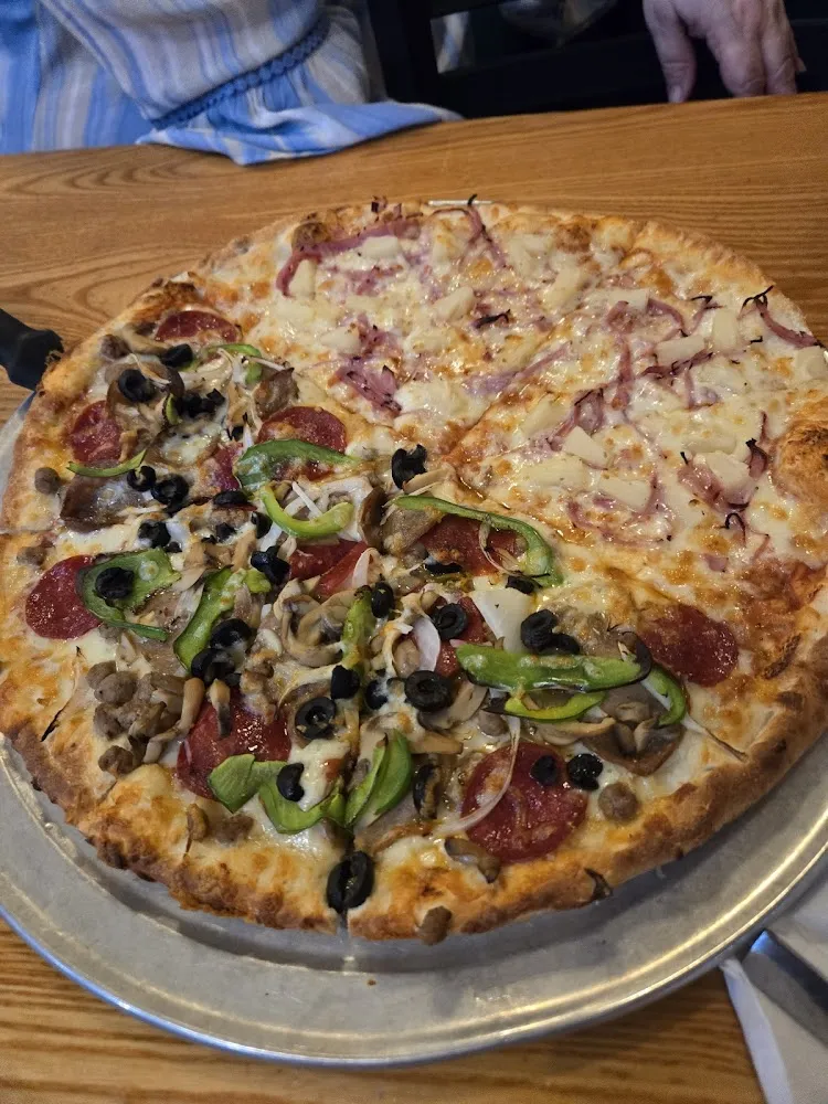 Half Pineapple Everything Pizza